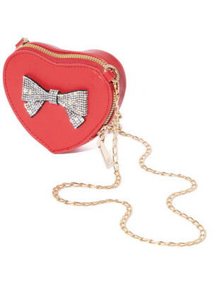 MINI HEART RHINESTONE PURSE