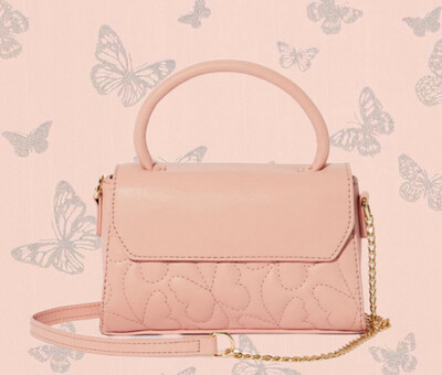 PINK BUTTERFLY CROSSBODY