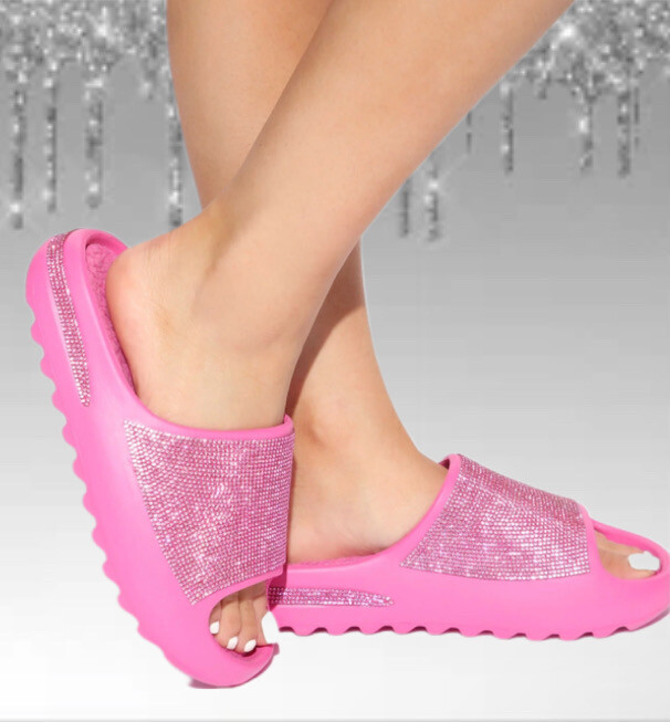PINK BLING SLIDES