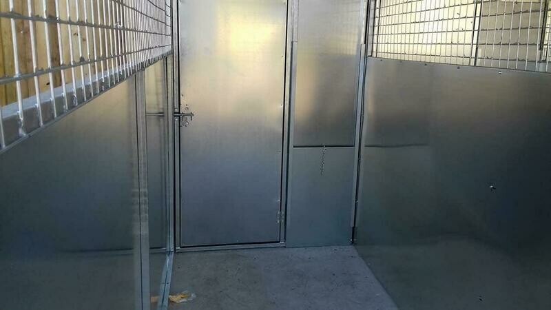 GALVANISED FULL SHEET POP HOLE DOOR PANEL