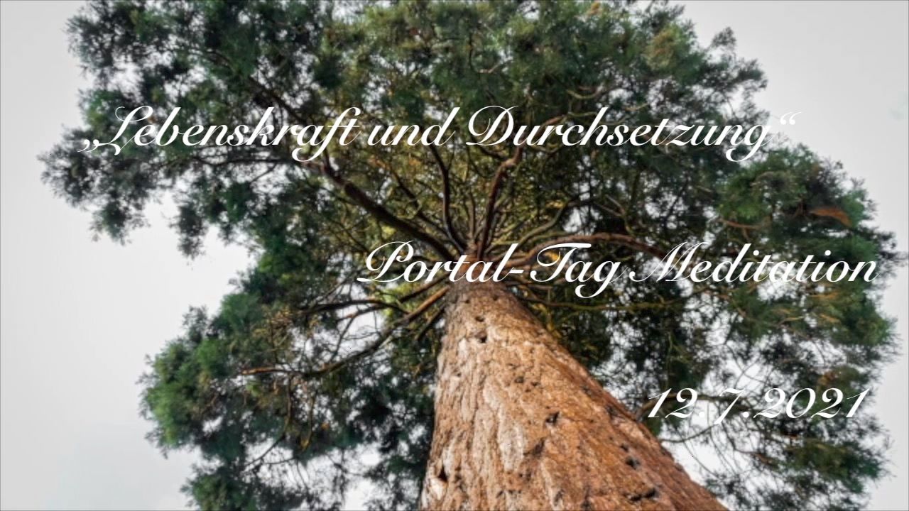 "Lebenskraft und Durchsetzung" von 12.7.2021 Portaltag Meditation Video