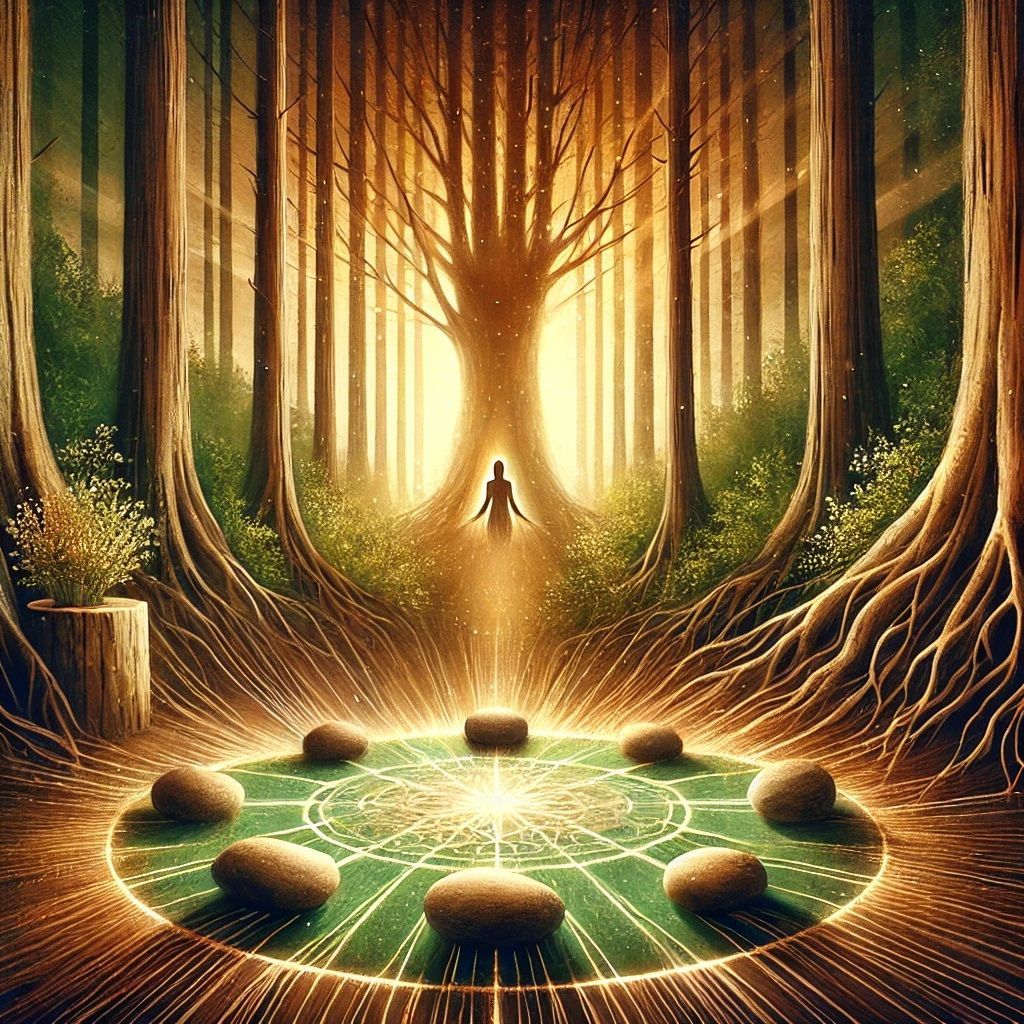 Schamanische Aufstellung „Heilung der Ahnen“ mit den Steinen der Ahnen Schamanische Aufstellung „Heilung der Ahnen“ mit den Steinen der Ahnen
