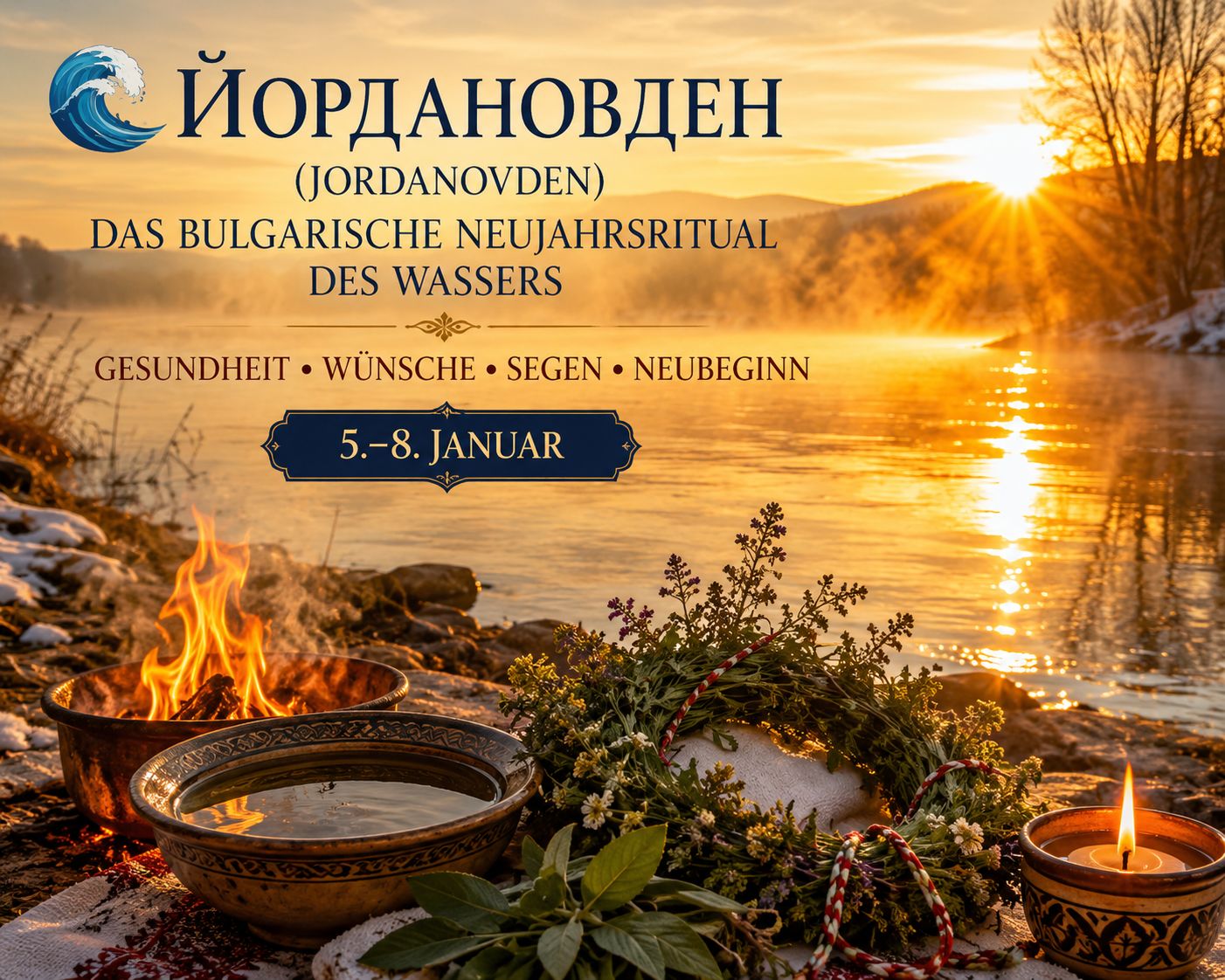 ? Йордановден (Jordanovden) – Gesundheit, Segen & Neubeginn Das bulgarische Neujahrsritual des Wassers (4 Tage vor Ort) ? Йордановден (Jordanovden) – Gesundheit, Segen & Neubeginn Das bulgarische Neujahrsritual des Wassers (4 Tage vor Ort)