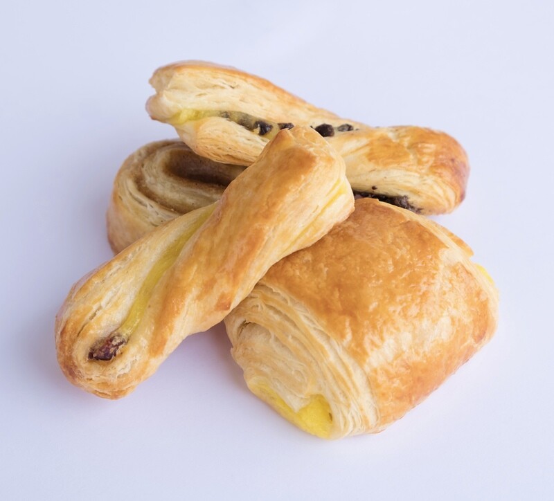 Danish pastry selection