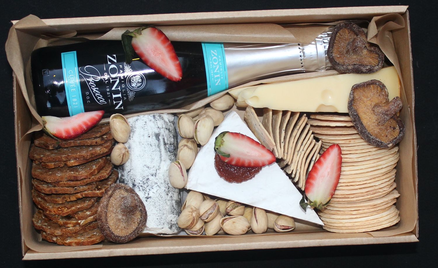 Bubbly and Cheese Grazing Box