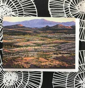 'Looking North from Chewings Range' Greeting Card by Pauline Clack