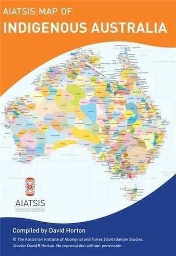 $25 AO Large Map Folded - AIATSIS Indigenous Australia - Large Folded