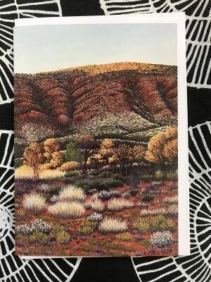 'Sunrise near Glen Helen' Greeting Card by Pauline Clack