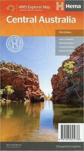 Central Australia Hema Map11th Edition