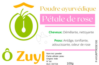 Poudre ayurvédique Pétale de rose