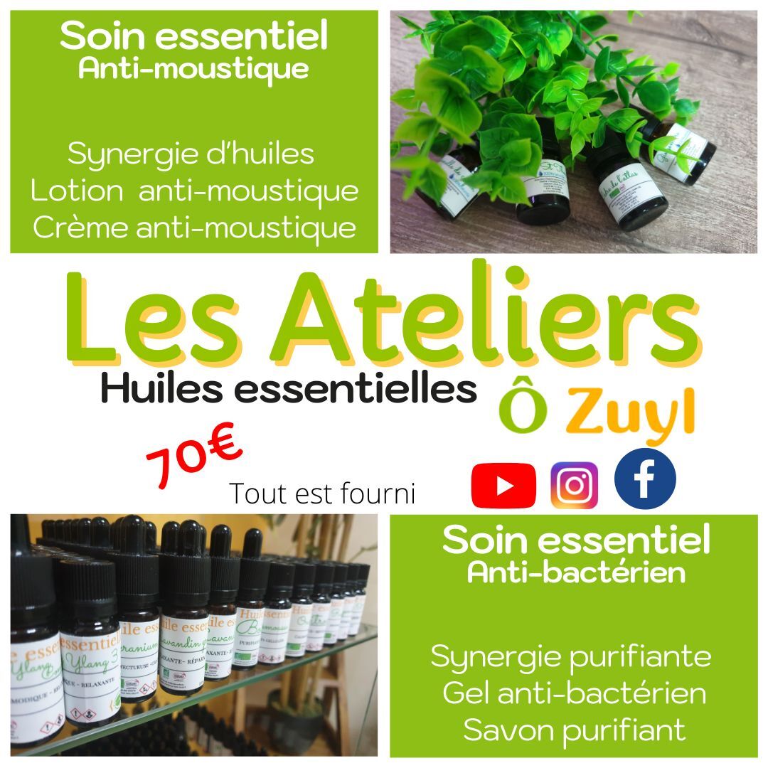 Atelier Huile essentielle Anti-Bactérien