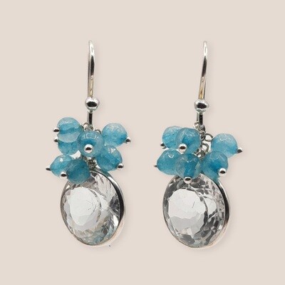 Boucles d&#39;oreilles en pierres