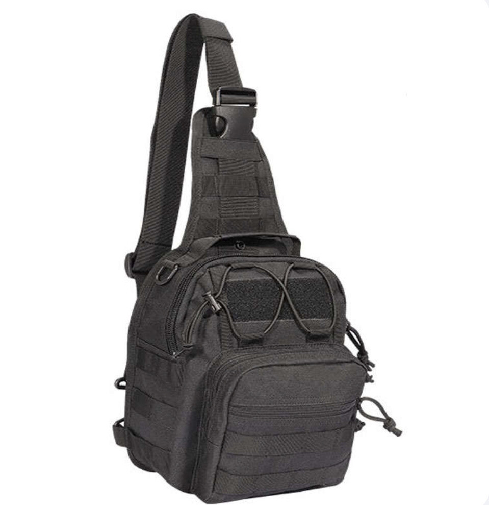 Black Tactical Shoulder Bag.