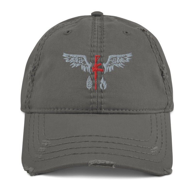 Distressed Hat Grey