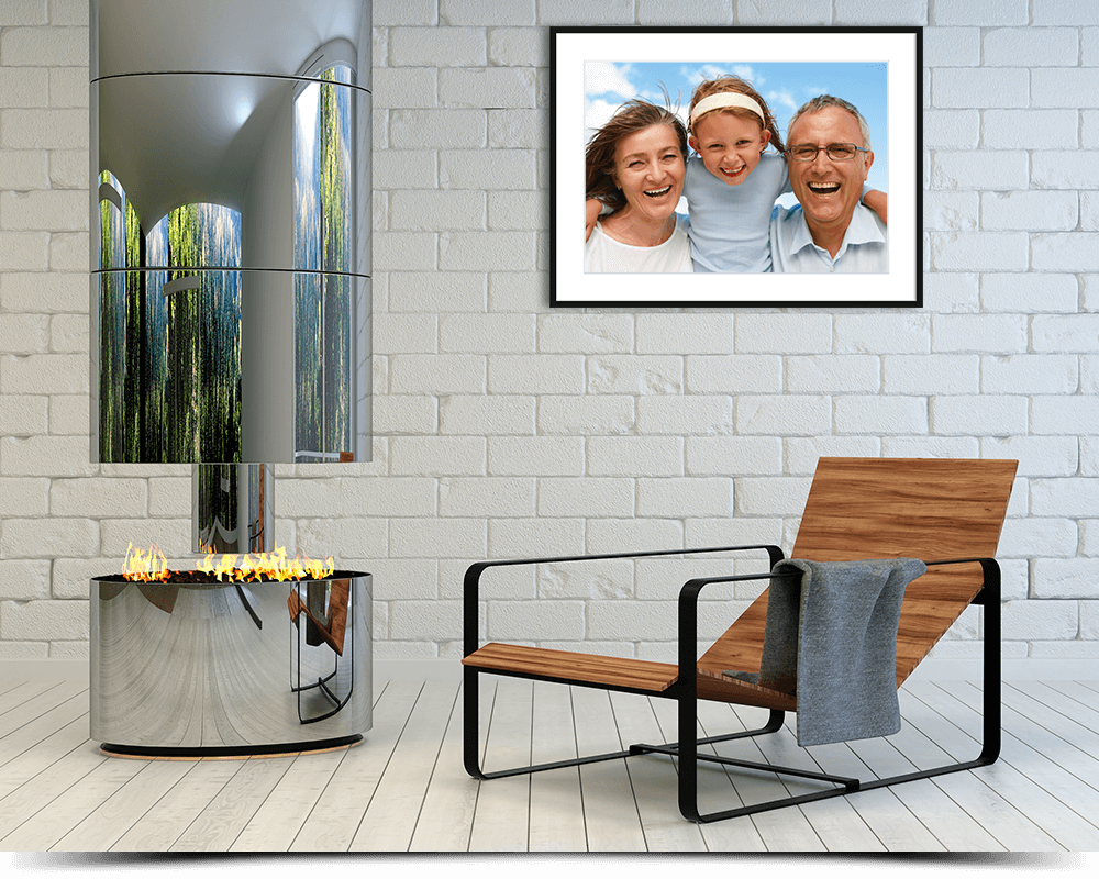 Framed print (black) 1016x762mm - DEMO
