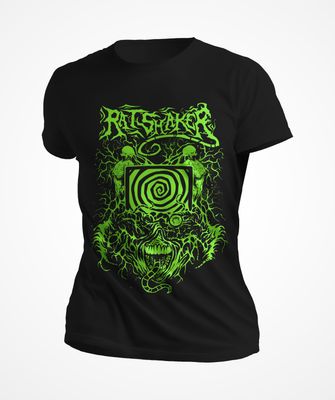 Toxic Frequency RATSHAKER™ T-Shirt - Black with Green Print Toxic Frequency RATSHAKER™ T-Shirt - Black with Green Print