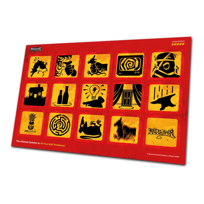 RATSHAKER™ Limited Edition Numbered Achievement Sticker Sheet