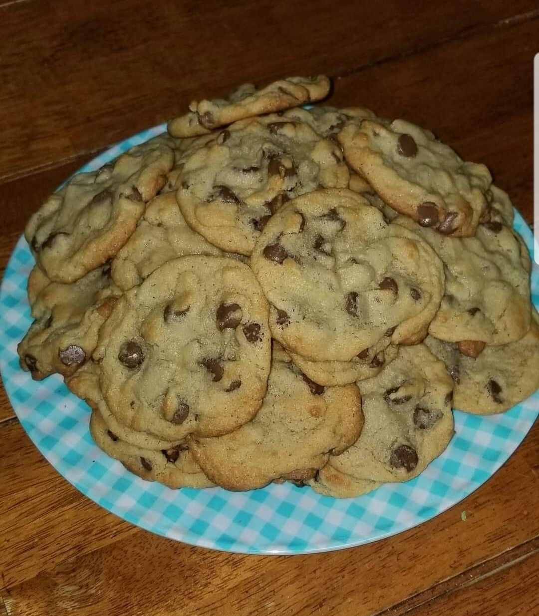 Fresh baked chocolate chip cookies