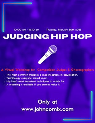Webinar Series: Judging Hip Hop(2025)