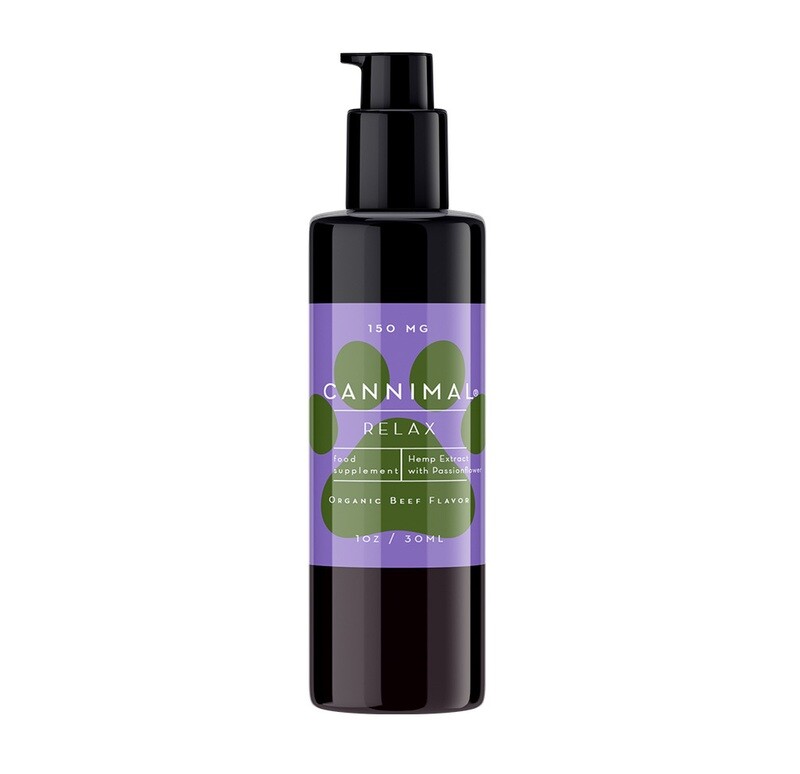 Cannimal Relax Formula Full Spectrum Hemp Oil Extract + Passionflower