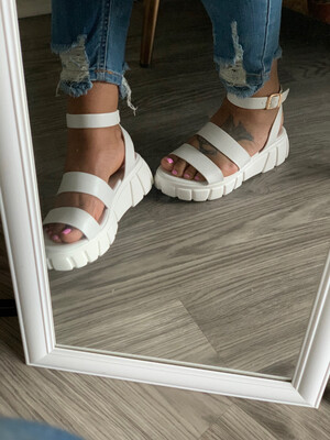 Ruby Sandals- White