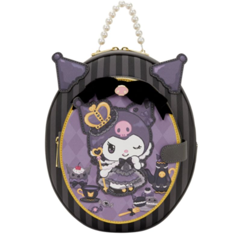 Loungefly Sanrio Kuromi 20th Anniversary Cameo Mini Backpack