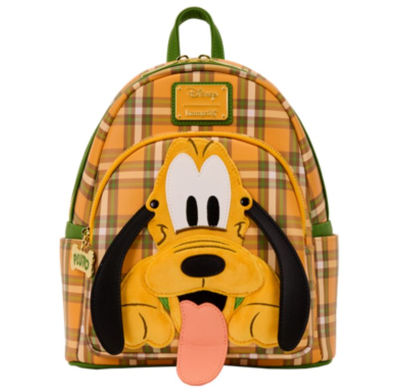 Loungefly Pluto 95th Anniversary Plaid Mini Backpack
