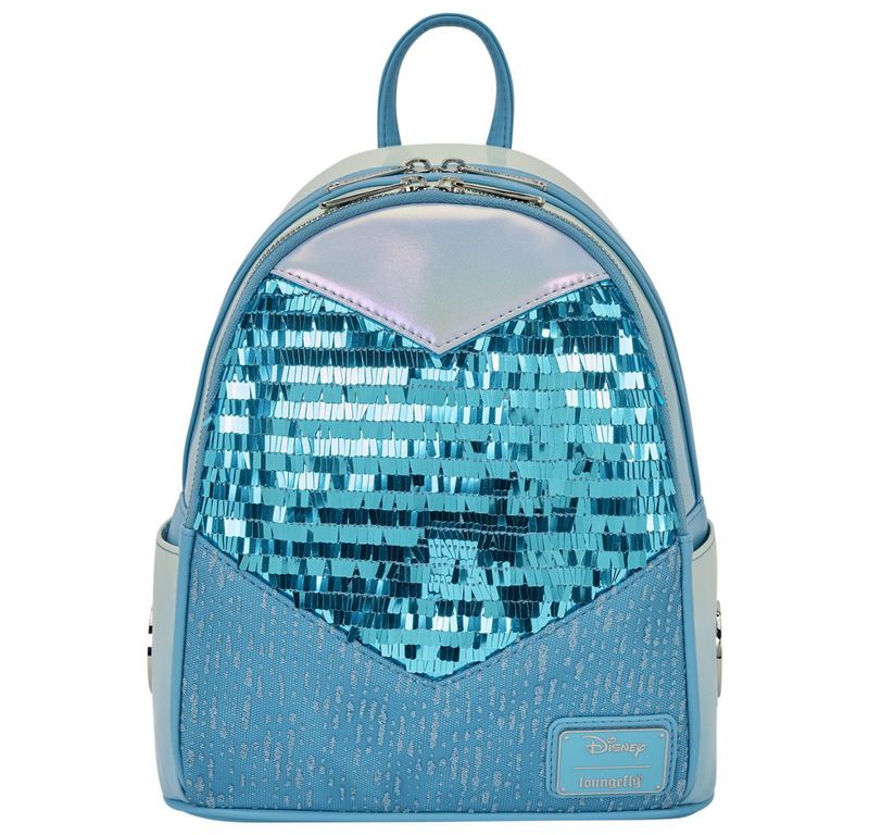 Loungefly Frozen Princess Elsa Glitter Sequin Cosplay Mini Backpack
