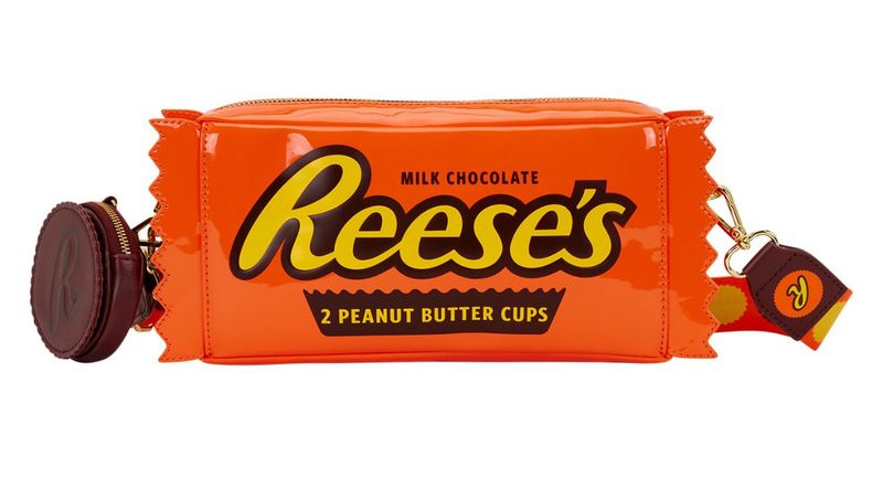 Loungefly Hershey&#39;s Reese&#39;s Peanut Butter Cups Crossbody Bag with Coin Bag