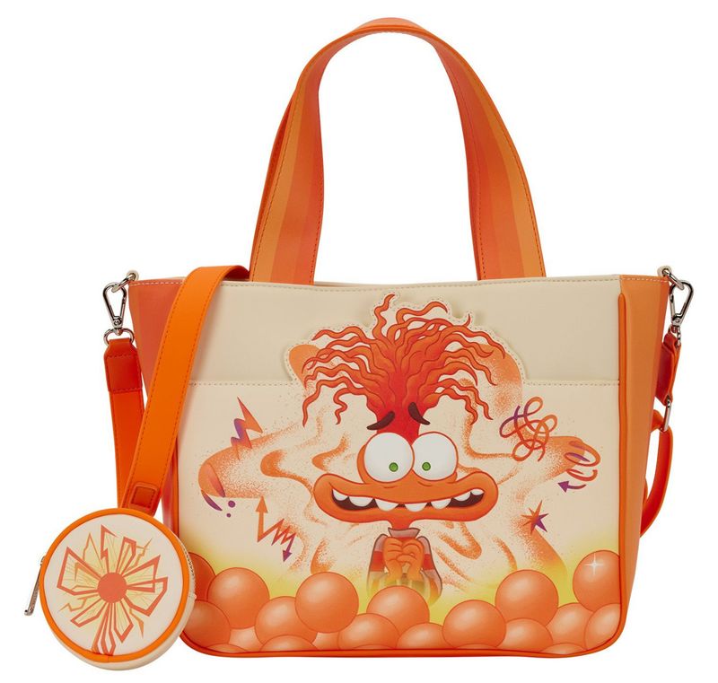 Loungefly DISNEY PIXAR INSIDE OUT 2 ANXIETY TOTE BAG WITH COIN BAG