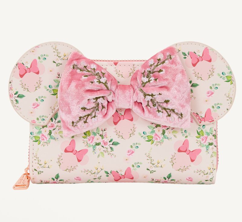 Loungefly LF DISNEY MINNIE MOUSE FLORAL ZIP AROUND WALLET
