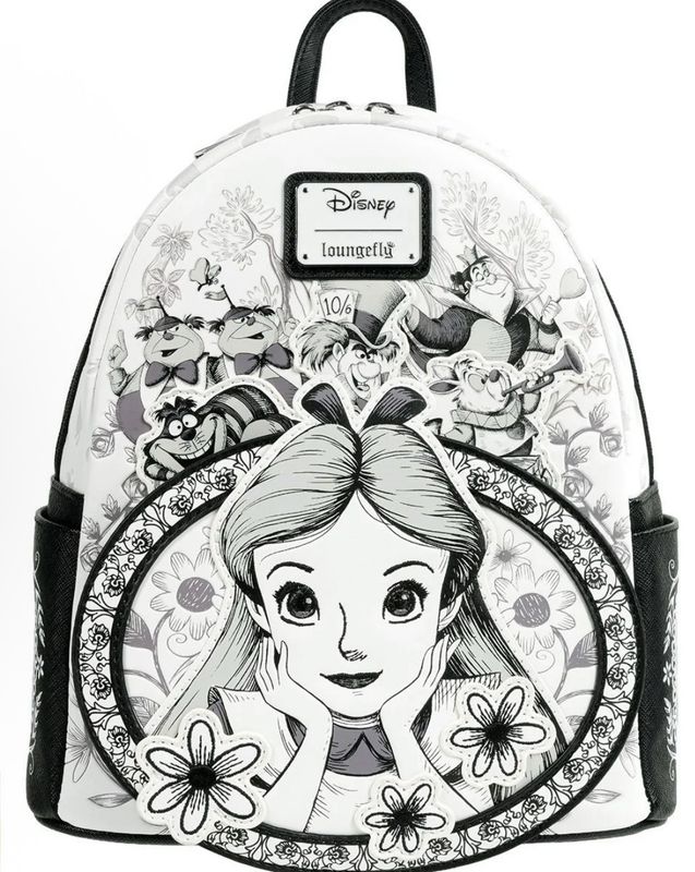 Loungefly Alice In Wonderland Sketch Mini-Backpack - Entertainment Earth Exclusive