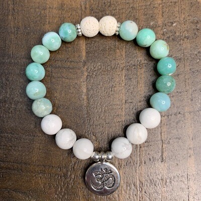 Larimar & Howlite Bracelet Larimar & Howlite Bracelet