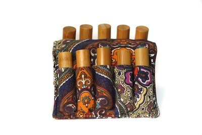 Roller Bottle Soft Carrying Case | Bohemian Pattern (Holds 10, 10 ml roller bottles)