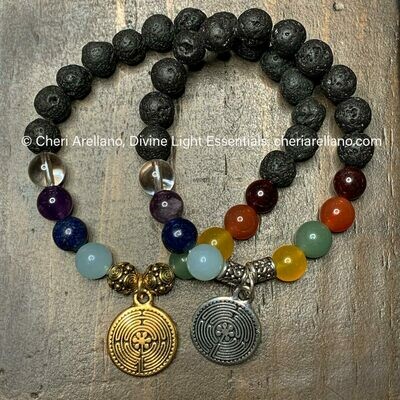 Chakra Balancing Bracelet: Labyrinth Chakra Balancing Bracelet: Labyrinth