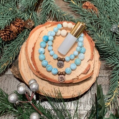 Larimar Bracelets & Elixir Gift Set Larimar Bracelets & Elixir Gift Set