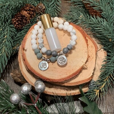 Howlite Bracelets & Elixir Gift Set Howlite Bracelets & Elixir Gift Set