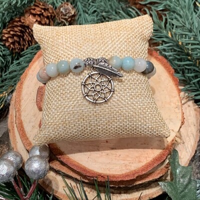 Amazonite Dream Catcher Bracelet Amazonite Dream Catcher Bracelet