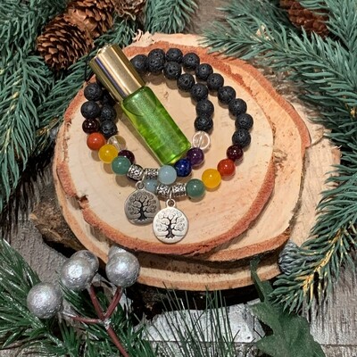 Chakra Balancing Bracelets & Elixir Gift Set: Tree of Life Chakra Balancing Bracelets & Elixir Gift Set: Tree of Life
