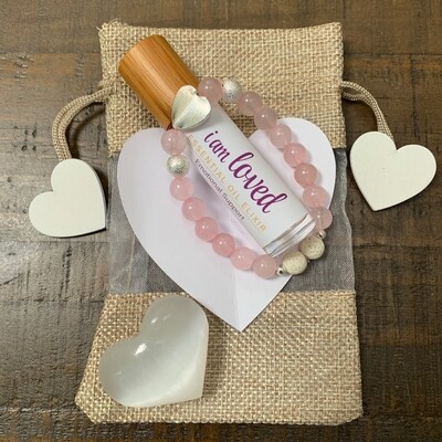 I am Loved Valentine Gift Set: Silver Heart I am Loved Valentine Gift Set: Silver Heart