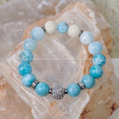 Larimar Rhinestone Bracelet Larimar Rhinestone Bracelet