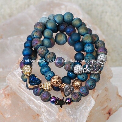 Druzy Cosmic Bracelets (several designs to choose from)