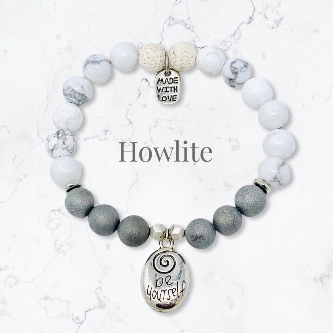 Howlite Be Yourself Bracelet