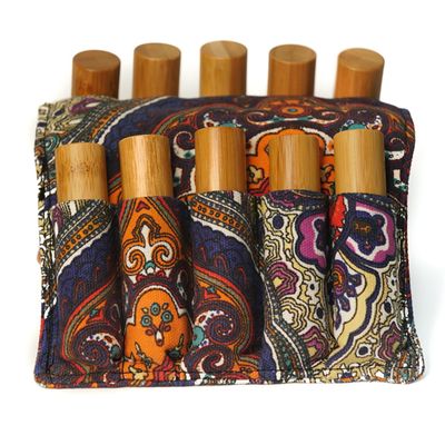 Roller Bottle Soft Carrying Case | Bohemian Pattern (Holds 10, 10 ml roller bottles)