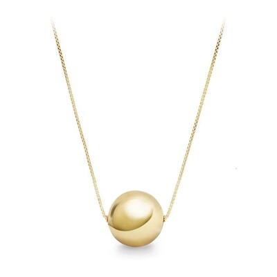 ​Gold plated necklace with gold plated ball