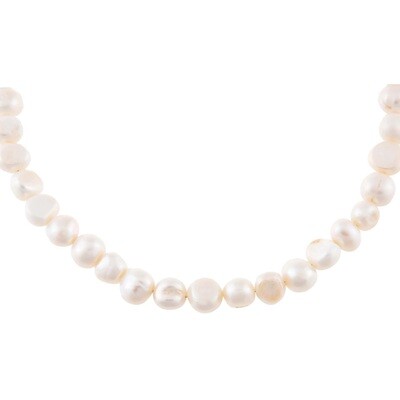 Natural "Multi" pearl necklace, 9-10mm