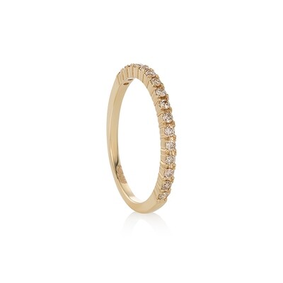 Golden ring with diamonds 0.16ct