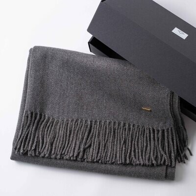 Cashmere scarf #Grey