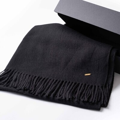 Cashmere scarf #Black