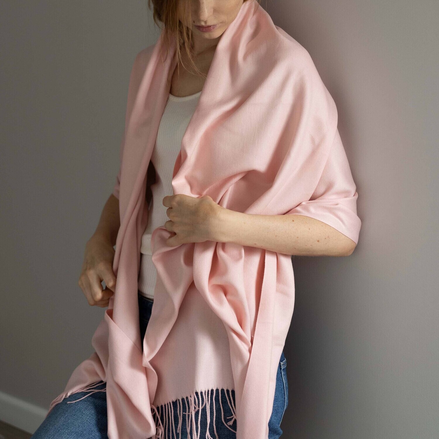 Cashmere scarf #Light Pink